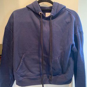 Wesley by BANDIER Bowery Cropped Navy Hoodie